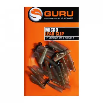 GURU Micro Lead Clip Inc Swivels & Tail Rubbers