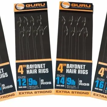 GURU Bayonet Ready Rigs 4 inch 10 cm MWG hook