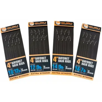 GURU Bayonet Ready Rigs 4 inch 10 cm MWG hook