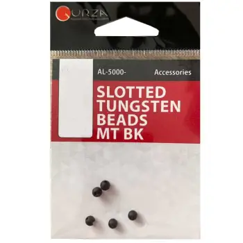 GURZA Slotted Tungsten Beads MT BK
