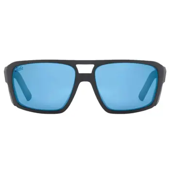 HOBIE El Matador Sunglasses Satin Black with Grey-Cobalt Mirror 