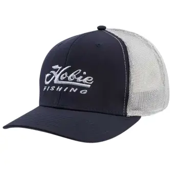 HOBIE Trucker Cap - Blue Navy and Silver Steel