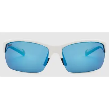 HOBIE Eddy Float Satin White Frame - Cobalt Mirror Polarized PC Lens