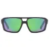 HOBIE El Matador Sunglasses Satin Black - Copper with Sea Green Mirror