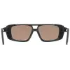 HOBIE El Matador Sunglasses Satin Black - Copper with Sea Green Mirror