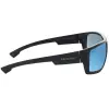HOBIE Mojo Float Sunglasses Satin Black - Cobalt Mirror