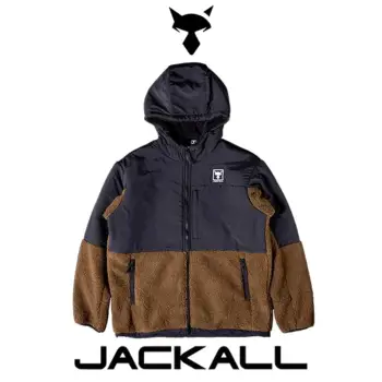 JACKALL Fleece Hoodie Jacket - Brown