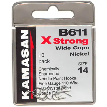 KAMASAN B611 X Strong Wide Gape Nickel