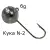 6g - Кука N-2 - - КОД : MFMICROJIGHEAD6  + 0.05€ (0.10лв.) 