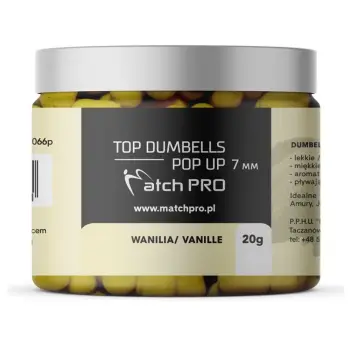 MatchPro Top Dumbells Pop Up 7mm 20g Vanille