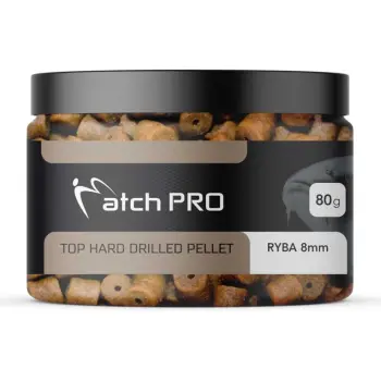 MatchPro Top Hard Drilled Pellets 8mm 80g Fish