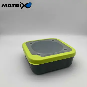 MATRIX Bait Boxes Grey/Lime 2.2pt Solid Top