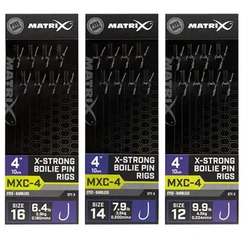 MATRIX MXC-4 4' X-Strong Boilie Pin Rigs
