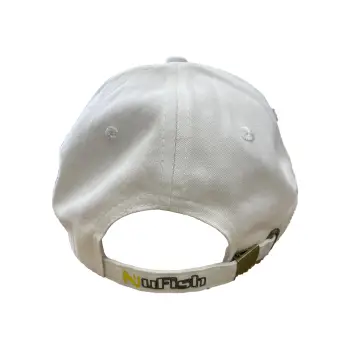 NUFISH Cap White Logo Outline
