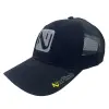 NUFISH Cap Black - Grey Logo Box Vented Mesh