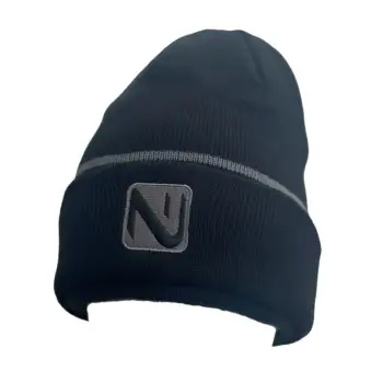 NUFISH Black Beanie Hat