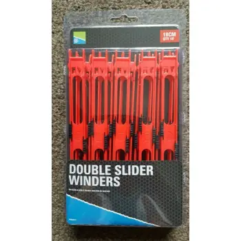 PRESTON Double Slider WInders 18cm Red