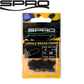 SPRO Matte Black Single Brass Crimp