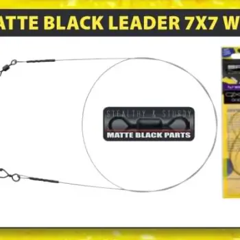 SPRO Matte Black Leader 7x7 Wire 0.36mm