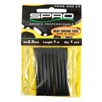 SPRO Heat Shrink Tube Black 1m