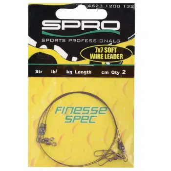 SPRO Wire Leader 7x7 Finesse Spec 30lb 50cm