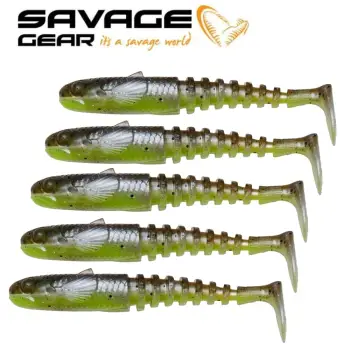 SAVAGE GEAR Gobster Shad 11.5cm 16g Green Pearl Yellow 5pcs