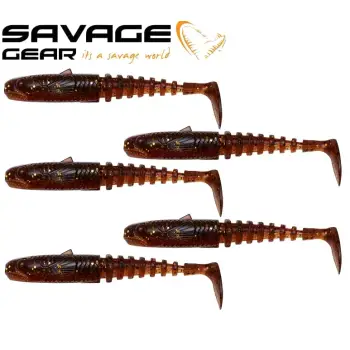 SAVAGE GEAR Gobster Shad 9cm 9g Motoroil UV 5pcs