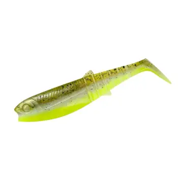 SAVAGE GEAR Cannibal Shad 10cm 9g Green Pearl Yellow 5pcs