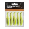 SAVAGE GEAR Cannibal Shad 10cm 9g Green Pearl Yellow 5pcs