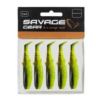 SAVAGE GEAR Cannibal Shad 10cm 9g Chartreuse Pumpkin 5pcs