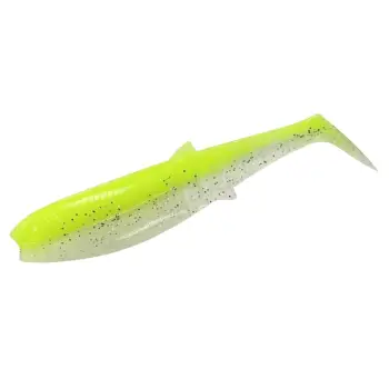 SAVAGE GEAR Cannibal Shad 10cm 9g Fluo Yellow Glow 5pcs