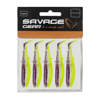 SAVAGE GEAR Cannibal Shad 8cm 5g Purple Glitter Bomb 5pcs