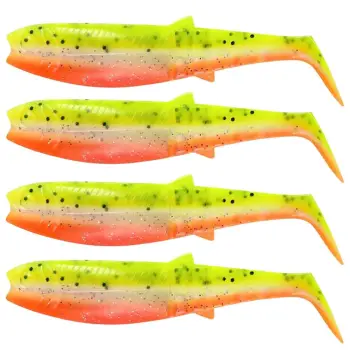 SAVAGE GEAR Cannibal Shad 12.5cm 20g Lemon Cracker 4pcs