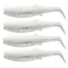 SAVAGE GEAR Cannibal Shad 12.5cm 20g White Flash 4pcs