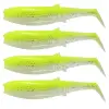 SAVAGE GEAR Cannibal Shad 12.5cm 20g Fluo Yellow Glow 4pcs