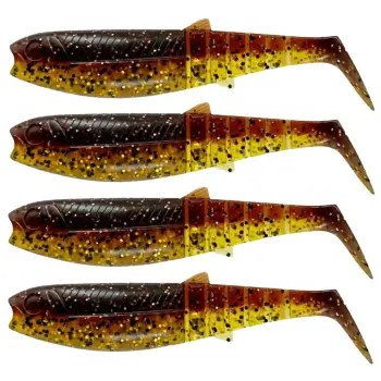 SAVAGE GEAR Cannibal Shad 12.5cm 20g Motoroil UV 4pcs