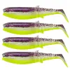 SAVAGE GEAR Cannibal Shad 12.5cm 20g Purple Glitter Bomb 4pcs
