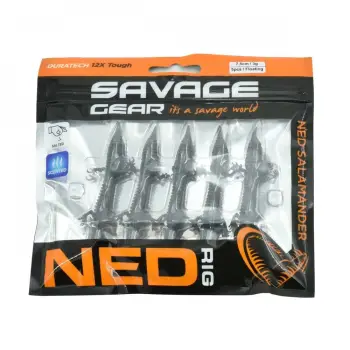 SAVAGE GEAR Ned Salamender 7.5cm 3g Floating Black and Blue - 5pcs