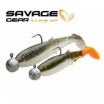 SAVAGE GEAR Cannibal Shad Kit 8cm and 10cm Mixed Colors 36pcs