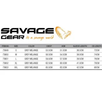 SAVAGE GEAR Signature Logo T-Shirt - Grey Melange