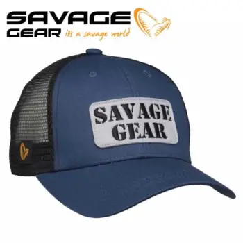 SAVAGE GEAR Logo Badge Cap One Size Teal Blue