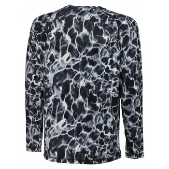 SAVAGE GEAR Night UV Long Sleeve T-Shirt Black Waterprint