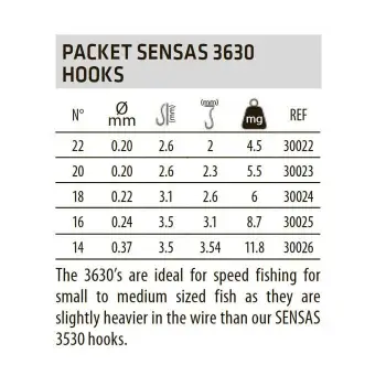 SENSAS Hooks 3630 BZ
