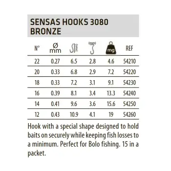 SENSAS Hooks 3080 BZ