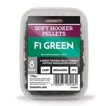 SONUBAITS Soft Hooker Pellets - F1 Green