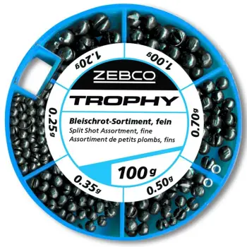 ZEBCO Split Shot Assortment - 100g