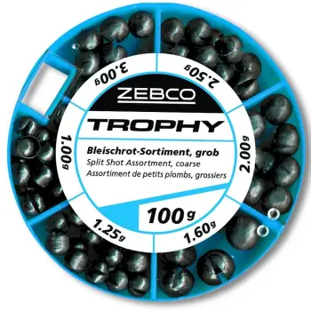 ZEBCO Split Shot Assortment - 100g