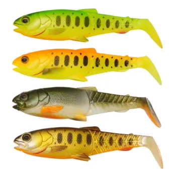 SAVAGE GEAR Craft Cannibal Paddletail 8.5cm 7g Dark Water Mix - 4pcs