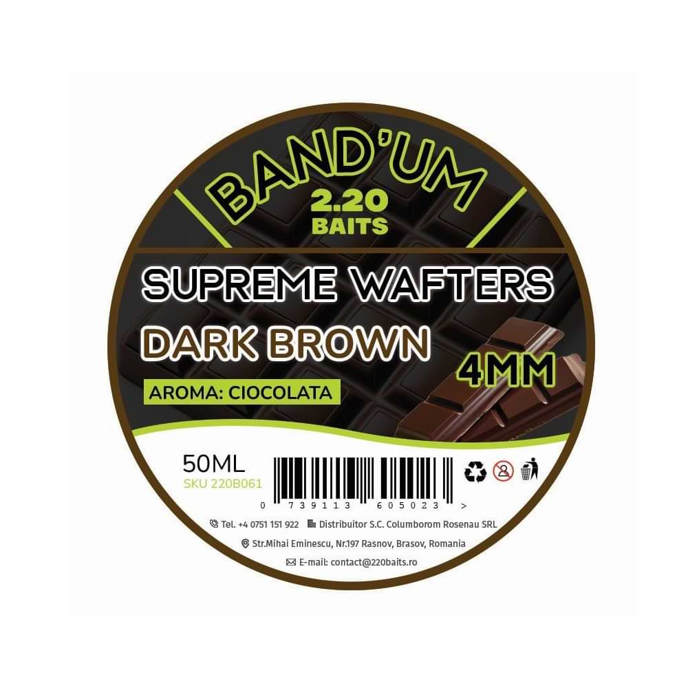2.20 Baits Supreme Band’um Wafters Dark Brown Chocolate 4 mm 50 ml