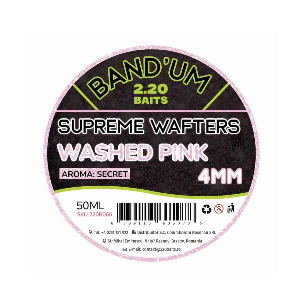 2.20 Baits Supreme Band’um Wafters Washed Pink Secret 4 mm 50 ml